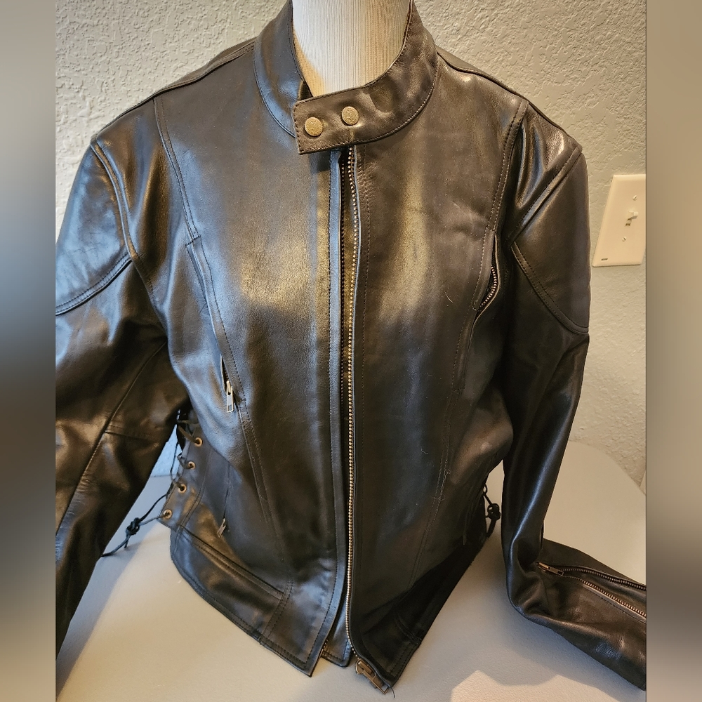 Vintage Leather Motorcycle Jacket